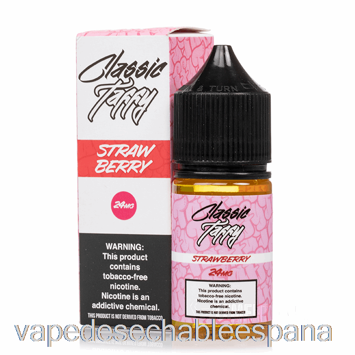Vape Desechable España Fresa Classic Taffy - Sin Sales - 30ml 24mg
